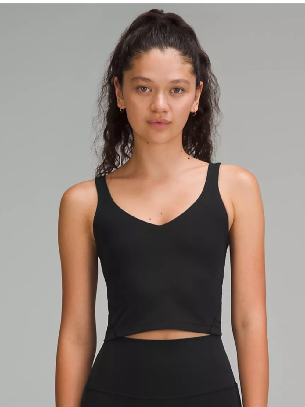 lululemon Align Tank Top Black Light Support A/B Cup Size 6